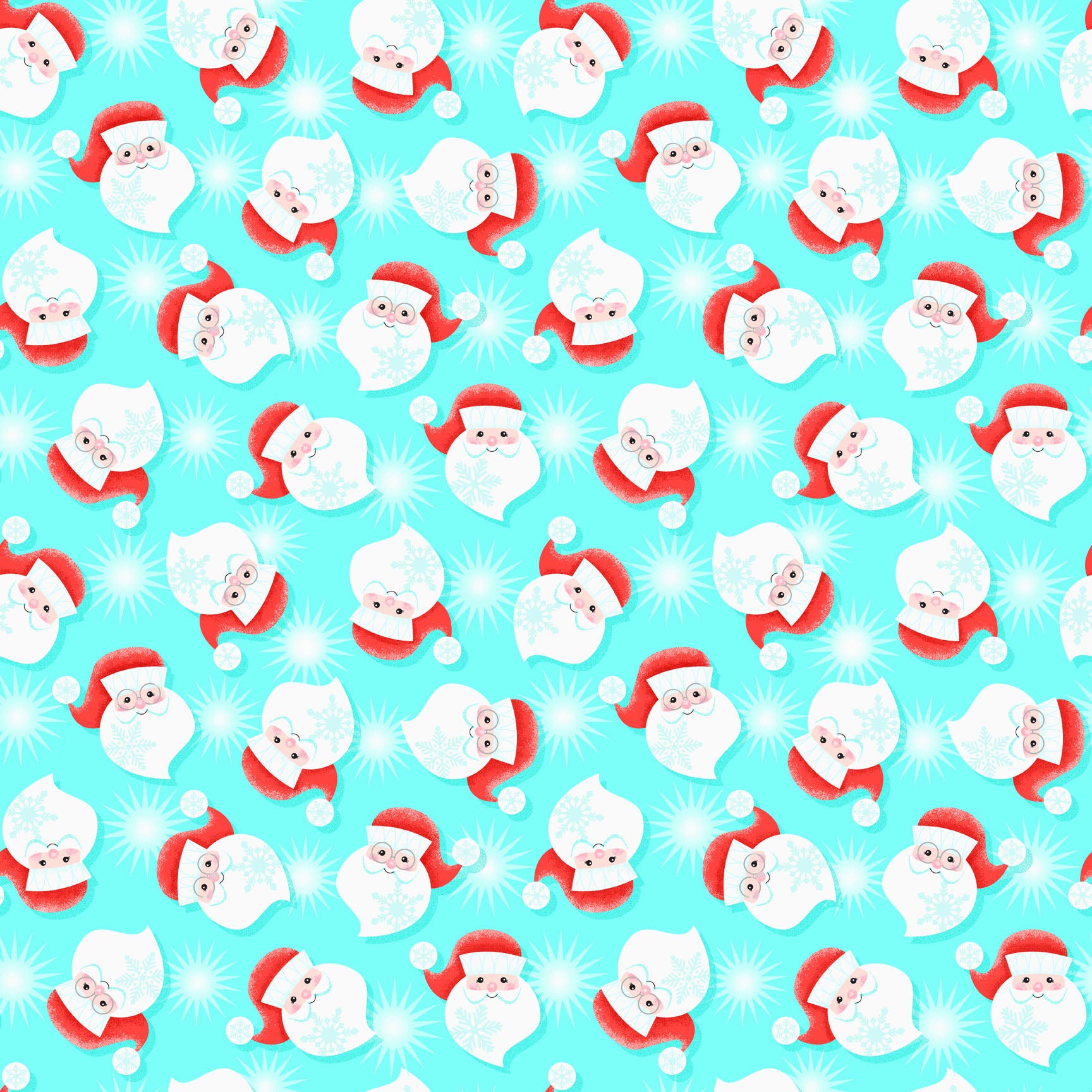 Claus for Celebration FAT QUARTER BUNDLE without panels