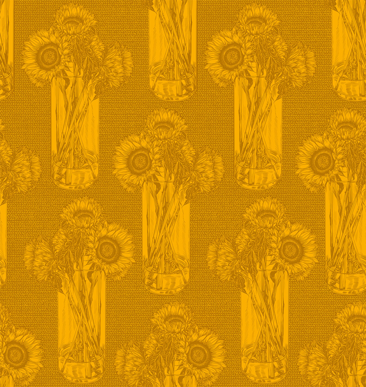 Indelible Sunflowers Saffron 54L