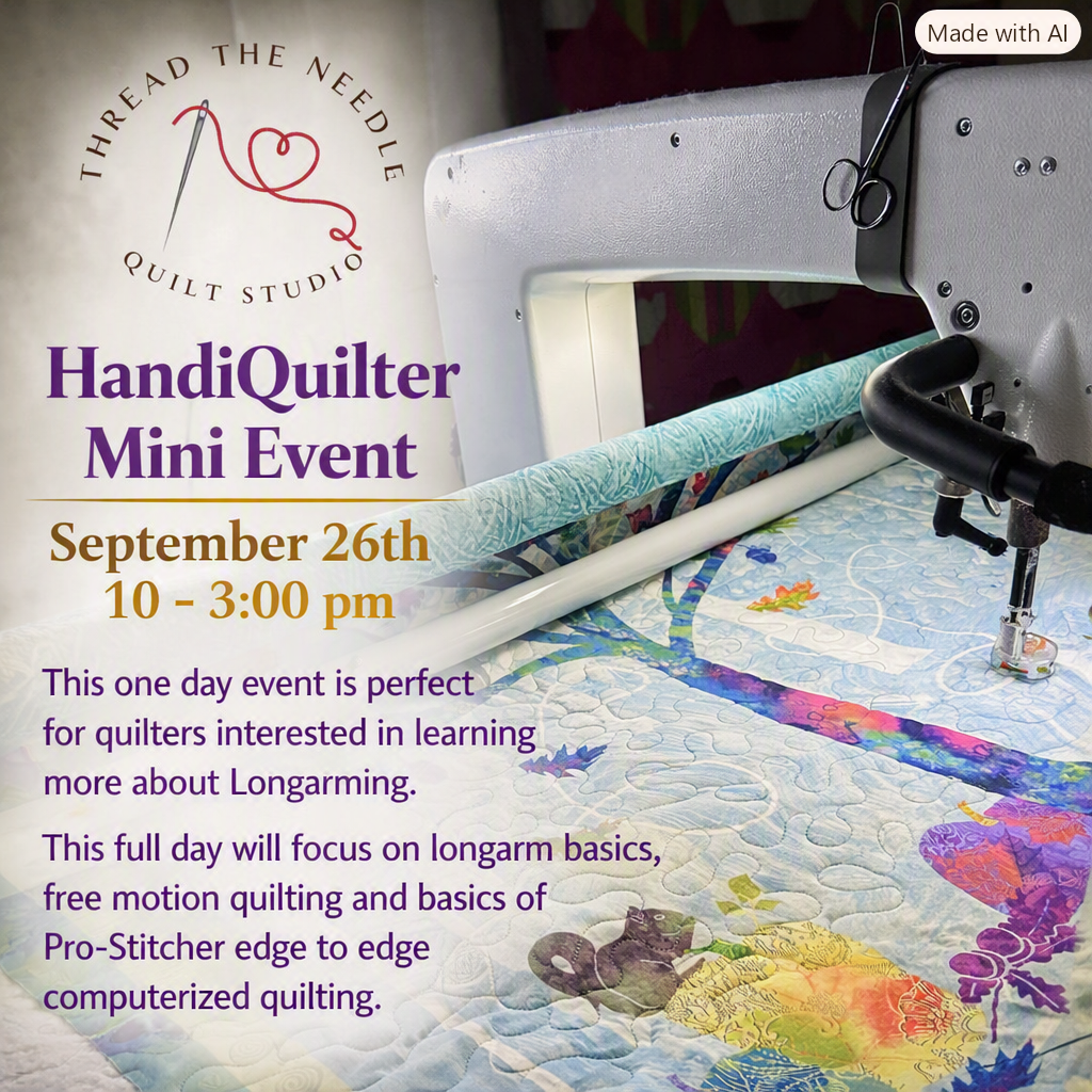 Handiquilter One Day Event - Free Motion and Prostitcher Education