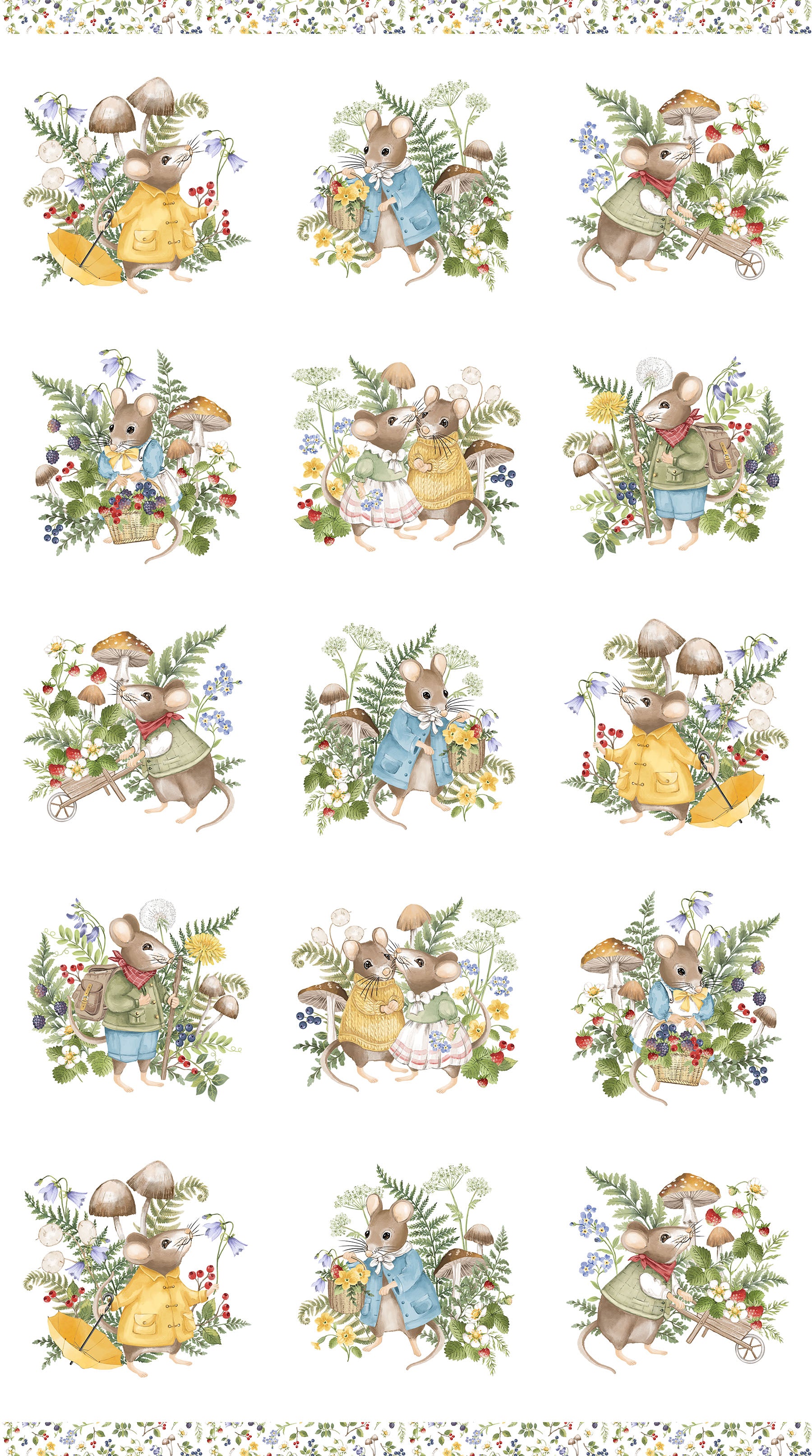 Country Mouse Scenic Blocks  DP29005-10
