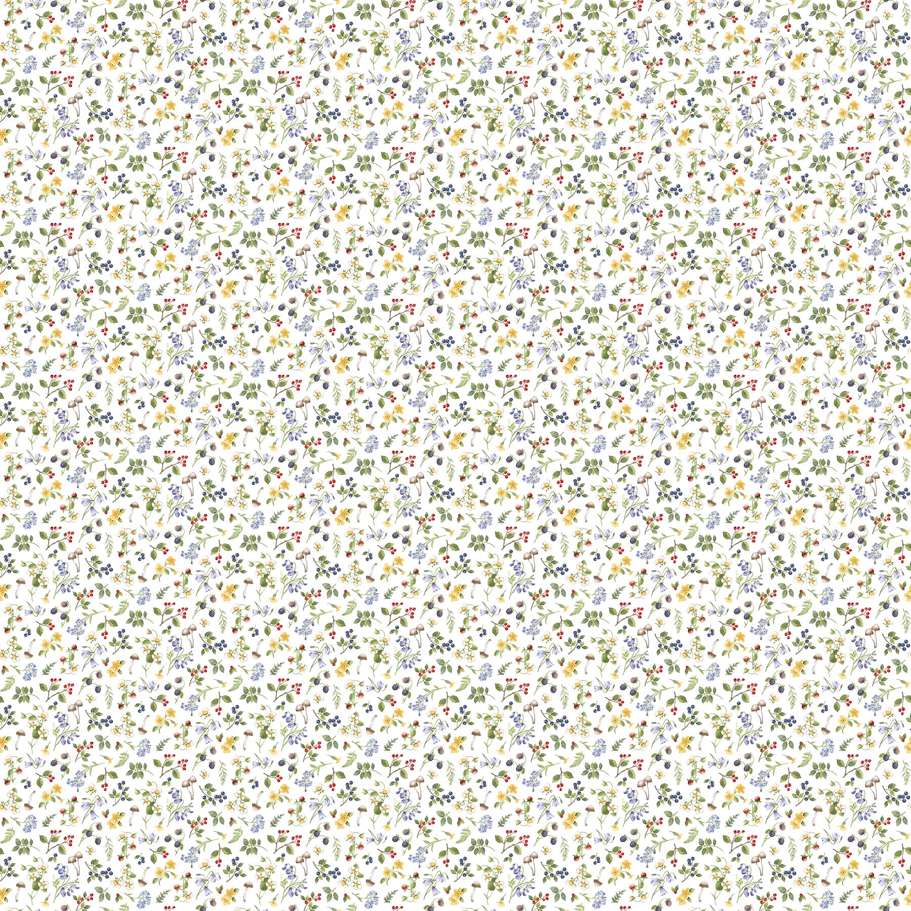 Country Mouse Small Floral Toss  DP29010-10 (White)