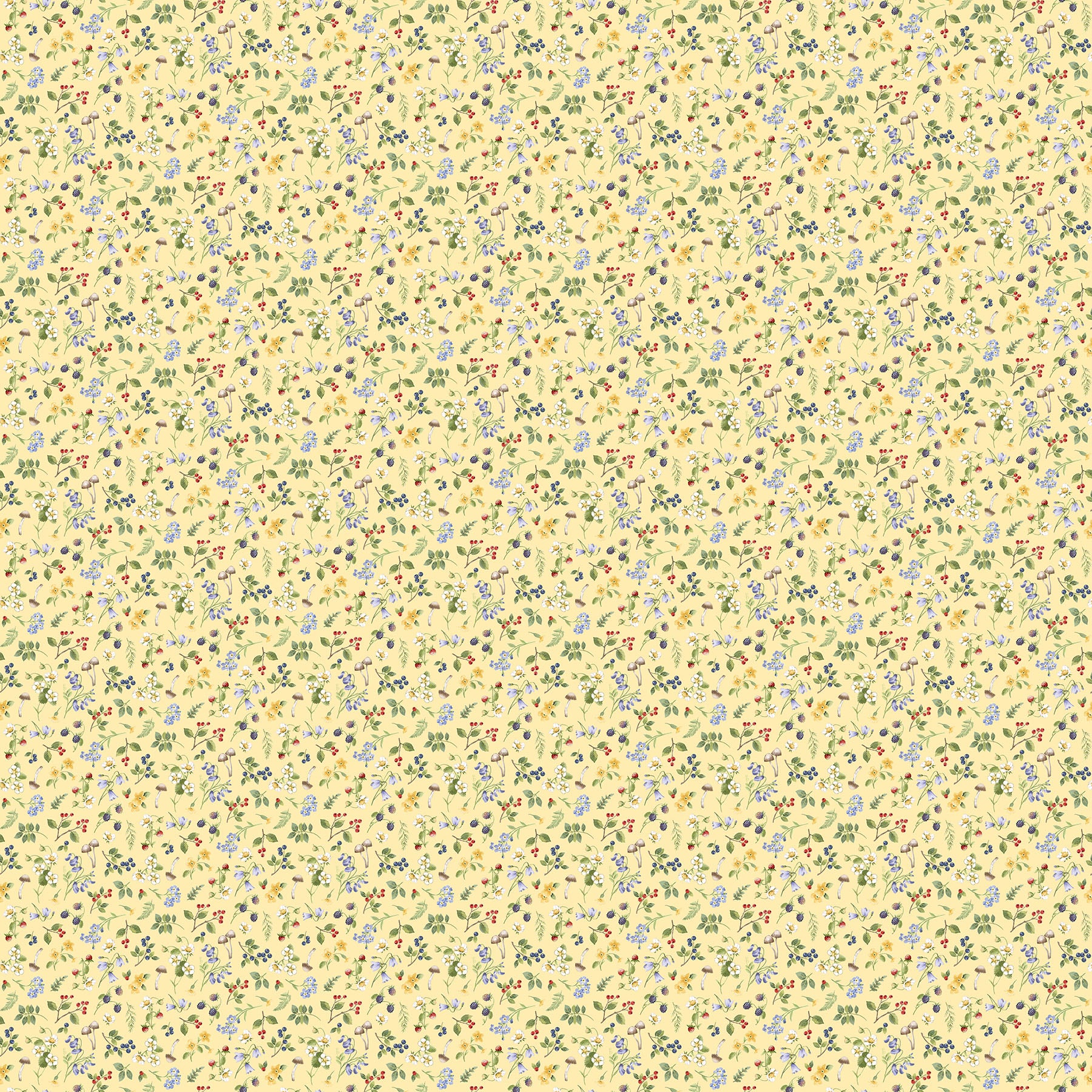 Country Mouse Small Floral Toss   DP29010-52 (Yellow)
