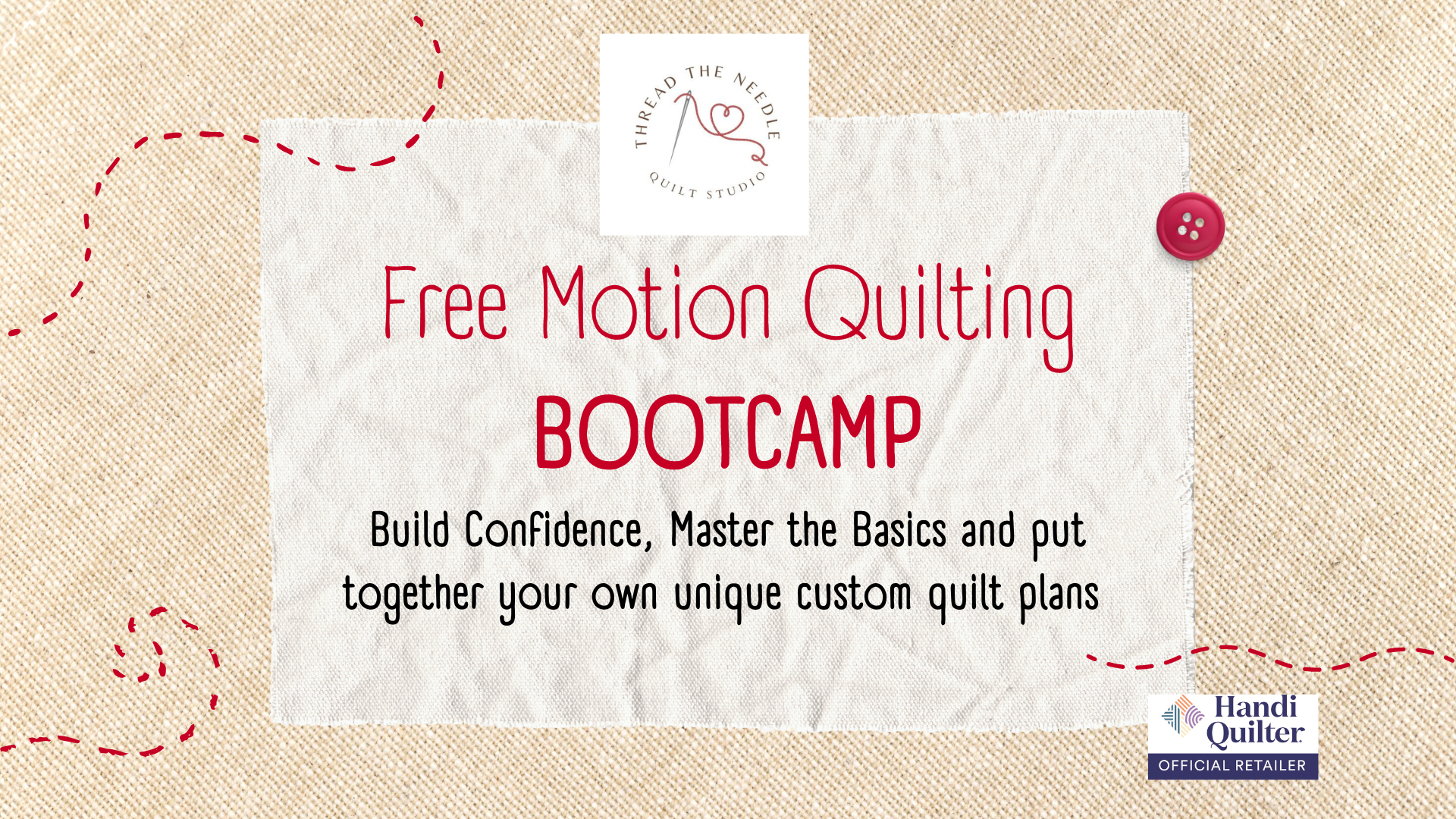 Free Motion Quilting Bootcamp