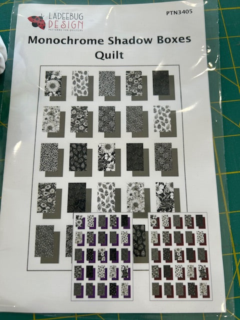 Shadowboxes Pattern Monochrome Shadow Boxes (Ebony and Ivory Collection) - Thread the ...