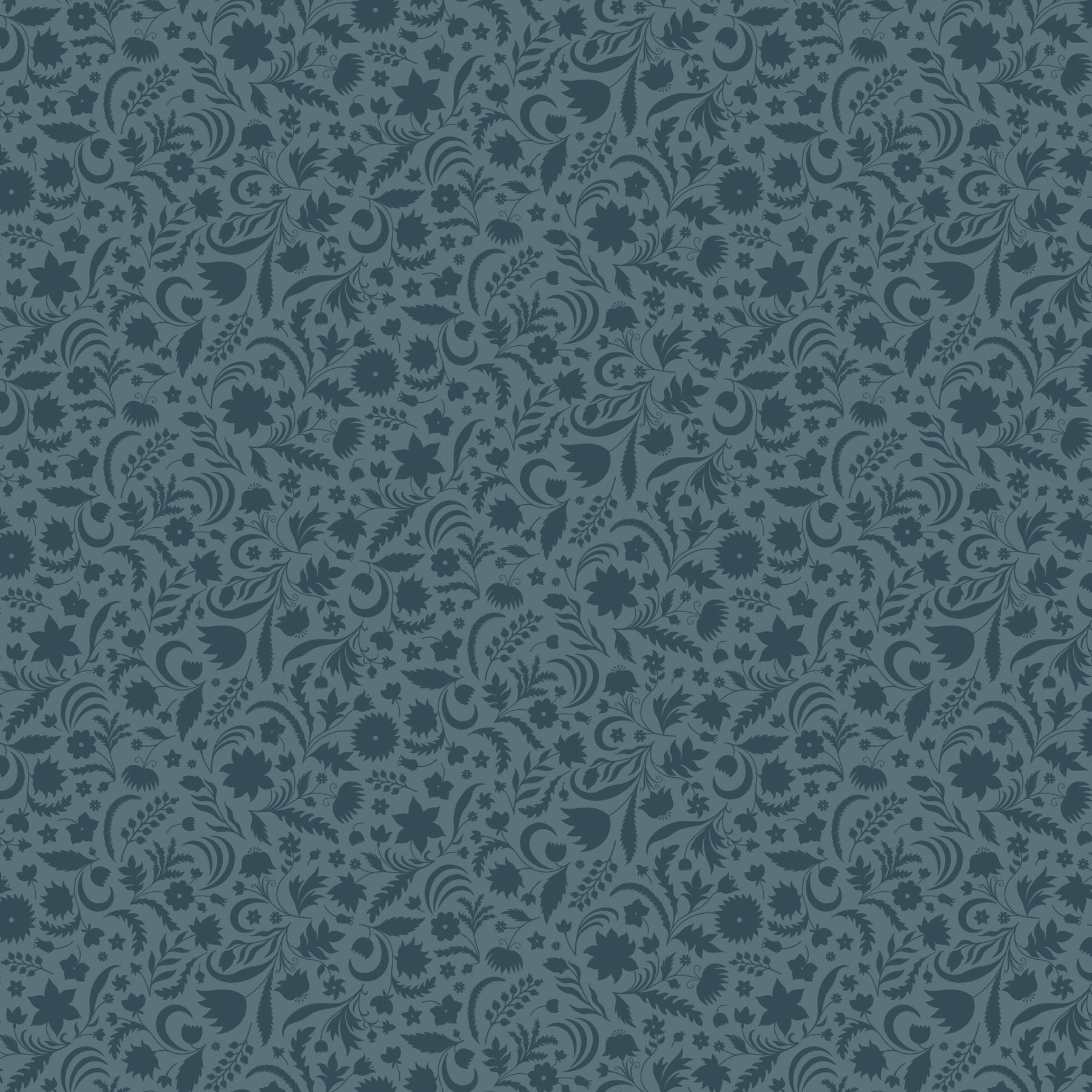Plant Sihouettes Teal R91161-69