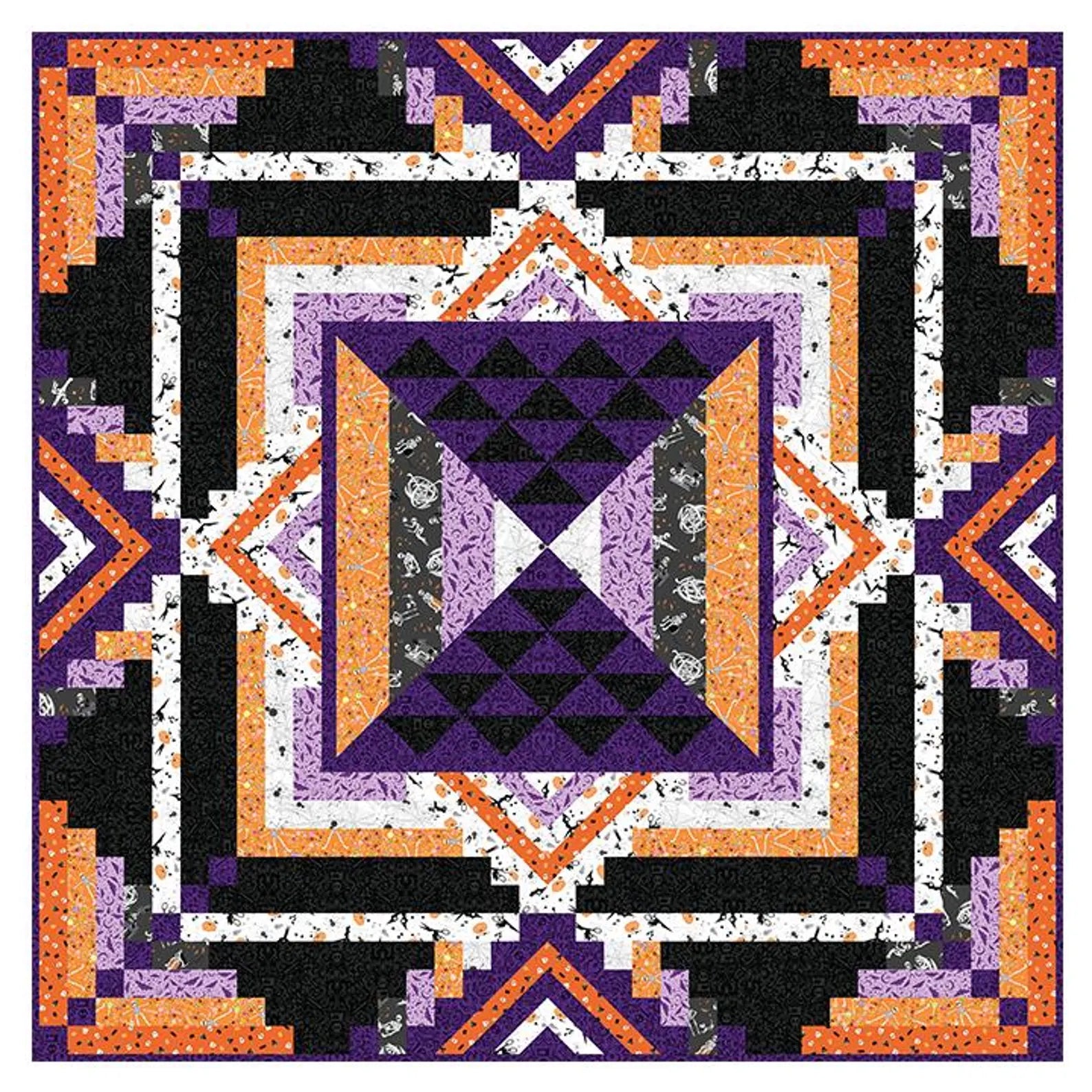 Mr. Bones Sews (Diamond Flare Quilt) Kit